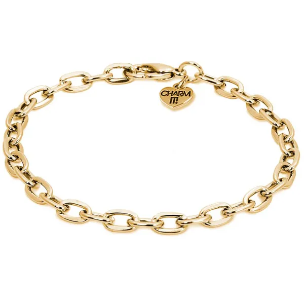 Charm It! Gold Tone Chain Bracelet Puckett's Fine Jewelry Benton, KY