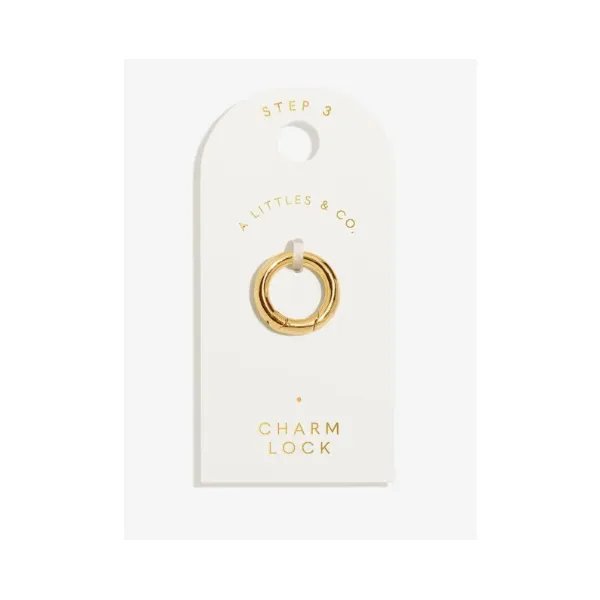 Charm Bar Gold-Tone Round Charm Lock Puckett's Fine Jewelry Benton, KY