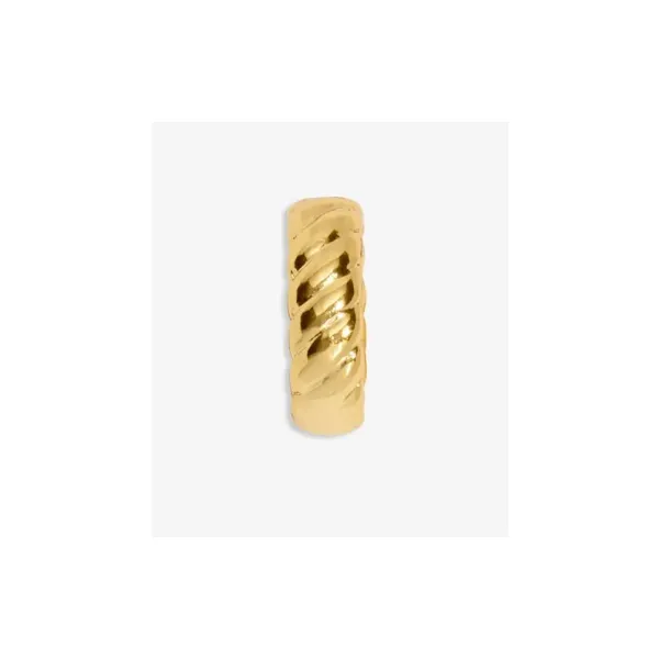 Charm Bar Gold-Tone Plated Rope Charm Link Image 2 Puckett's Fine Jewelry Benton, KY
