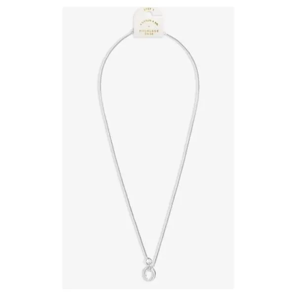 Charm Bar Chunky Cable Chain - 5 Charm Clasps- Silver Plated, 15.75" Puckett's Fine Jewelry Benton, KY