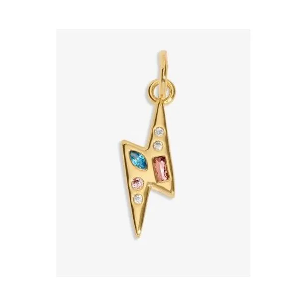 Charm Bar -Strength - Gold Tone Plated Small Charm Image 2 Puckett's Fine Jewelry Benton, KY
