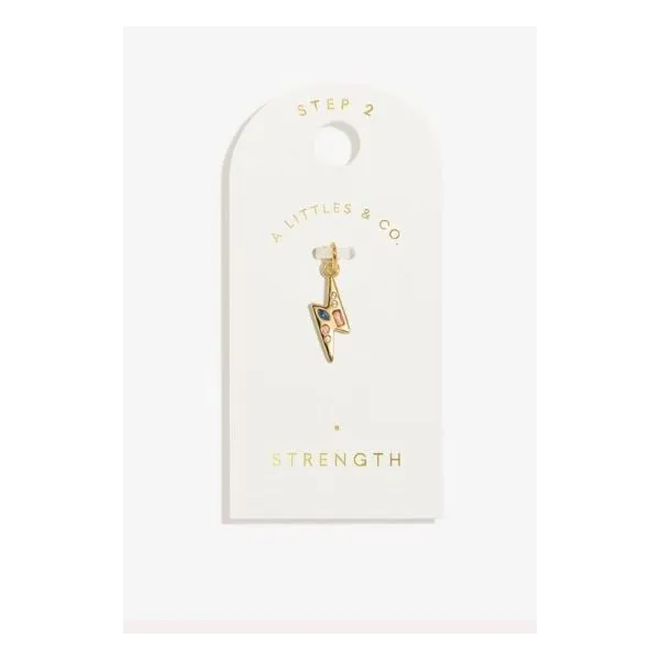 Charm Bar -Strength - Gold Tone Plated Small Charm Puckett's Fine Jewelry Benton, KY