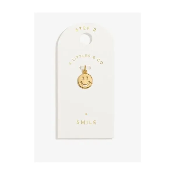 Charm Bar - Smile - Gold Tone Plated Small Charm Puckett's Fine Jewelry Benton, KY