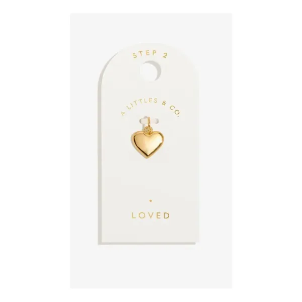 Charm Bar -Loved - Gold Tone Plated Small Charm Puckett's Fine Jewelry Benton, KY