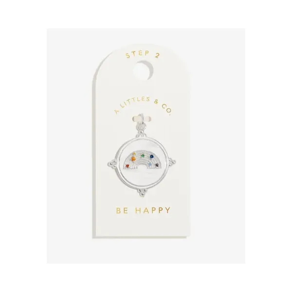 Charm Bar - Be Happy - Silver Plated Medium Charm Puckett's Fine Jewelry Benton, KY