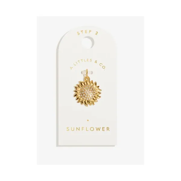 Charm Bar - Sunflower - Gold Tone Plated Medium Charm Puckett's Fine Jewelry Benton, KY