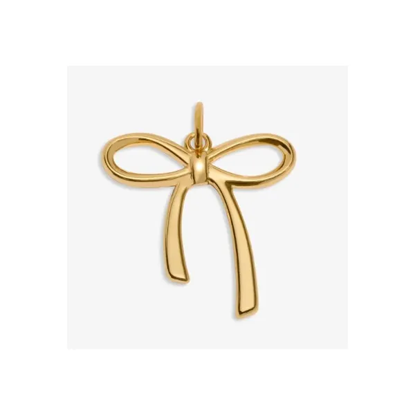 Charm Bar - Bow-tiful - Gold Tone Plated Medium Charm Image 2 Puckett's Fine Jewelry Benton, KY