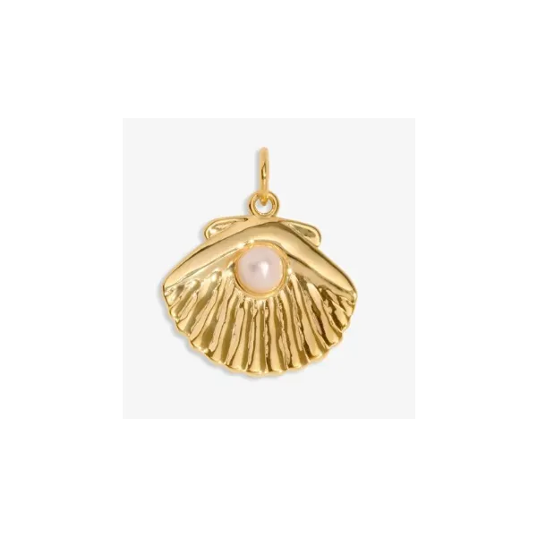 Charm Bar -World's Your Oyster - Gold Tone Plated Medium Charm Image 2 Puckett's Fine Jewelry Benton, KY