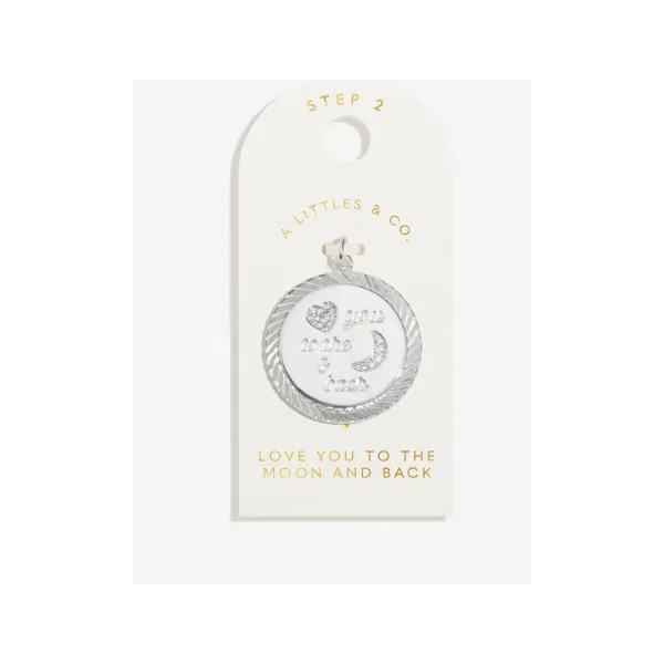 Charm Bar -Love You To The Moon- Silver Plated Large Charm Puckett's Fine Jewelry Benton, KY