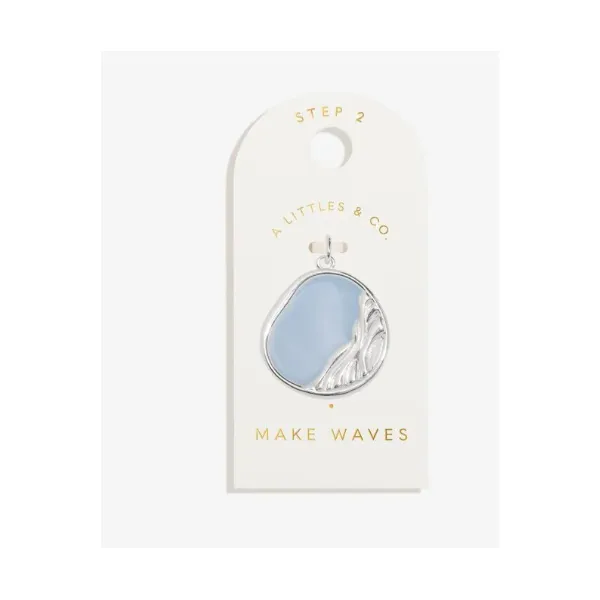 Charm Bar -Make Waves - Silver Plated Large Charm Puckett's Fine Jewelry Benton, KY