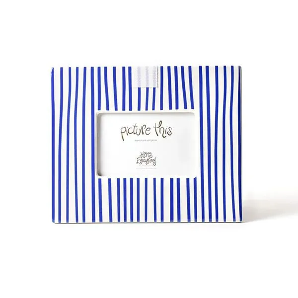 Happy Everything! Indigo Skinny Stripe Mini Rectangle Frame Puckett's Fine Jewelry Benton, KY