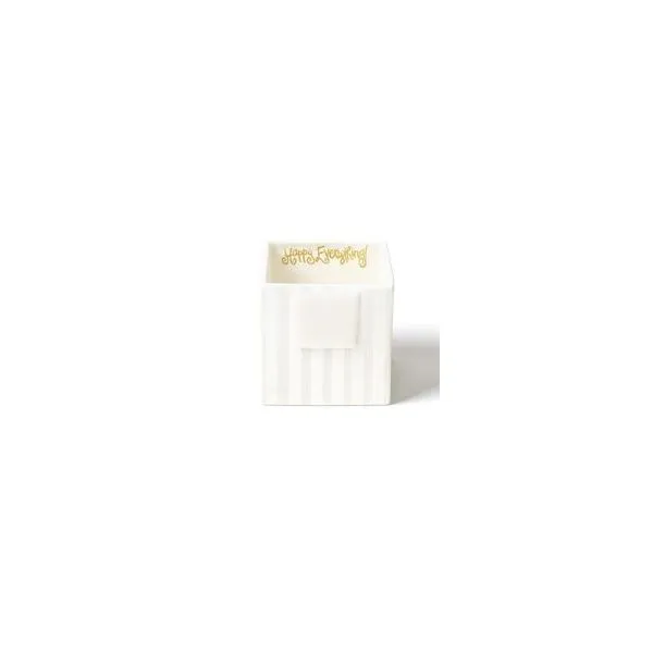 Happy Everything White Stripe Mini Nesting Cube Puckett's Fine Jewelry Benton, KY