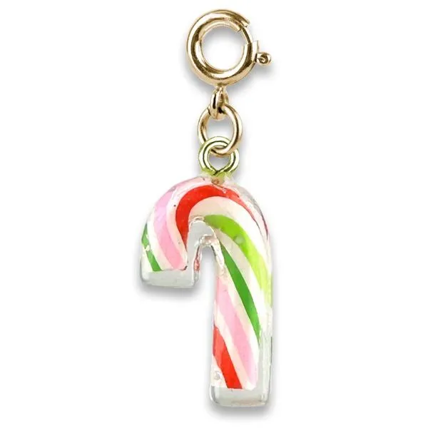 Charm It!  Gold Tone Candy Cane Charm Puckett's Fine Jewelry Benton, KY