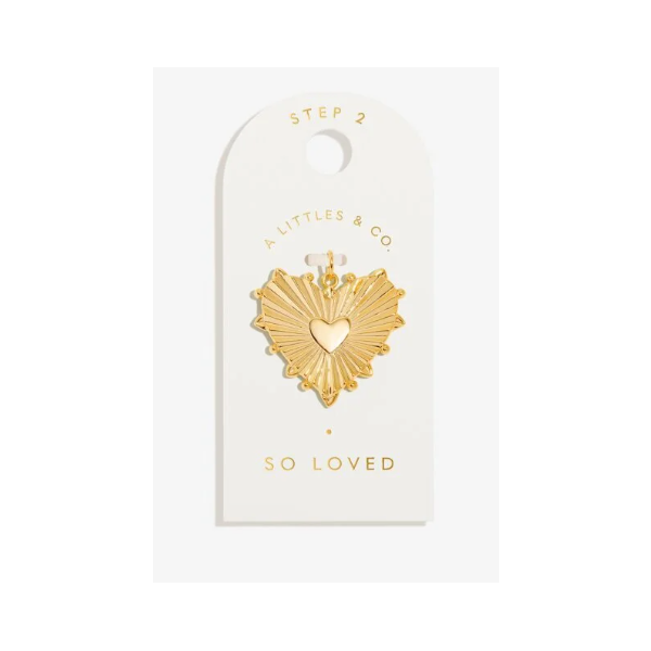 Charm Bar -So Loved - Gold Tone Plated Large Charm Puckett's Fine Jewelry Benton, KY