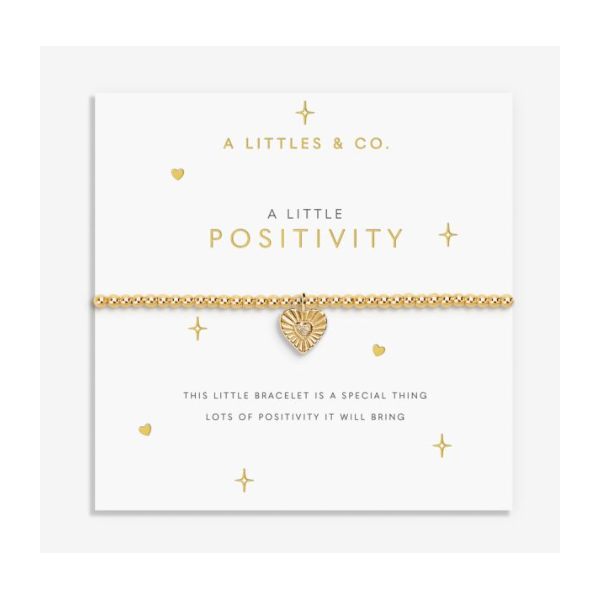Katie Loxton A Little 'Positivity' Bracelet In Gold-Tone Plating Puckett's Fine Jewelry Benton, KY