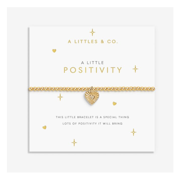 Katie loxton A Little 'Positivity' Bracelet In Gold-Tone Plating Puckett's Fine Jewelry Benton, KY