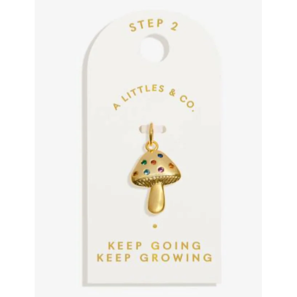 CHARM BAR BAR- KEEP GOING KEEP GROWING, GOLD TONE PLATED MEDIUM CHARM Puckett's Fine Jewelry Benton, KY