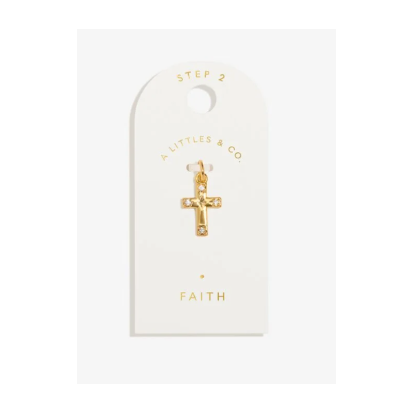 Charm Bar -Faith - Gold Tone Plated Small Charm Puckett's Fine Jewelry Benton, KY