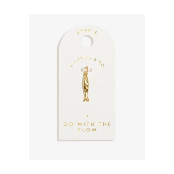 Charm Bar -Go With The Flow - Gold Tone Plated Small Charm Puckett's Fine Jewelry Benton, KY