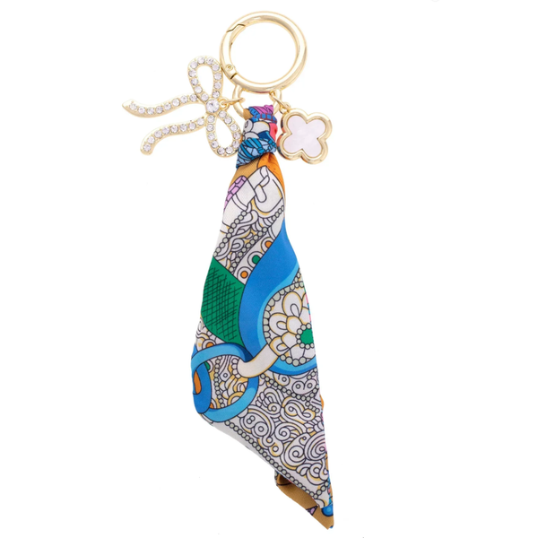 Canvas Style Cassie Pave Bow Twilly Bag Charm in Multi Puckett's Fine Jewelry Benton, KY