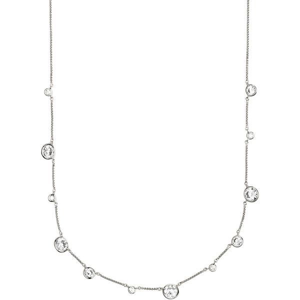 Kendra Scott Clementine Necklace Silver Tone White CZ Puckett's Fine Jewelry Benton, KY