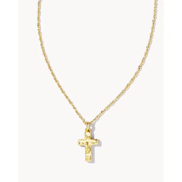 Kendra Scott Cross Necklace Gold Tone Puckett's Fine Jewelry Benton, KY