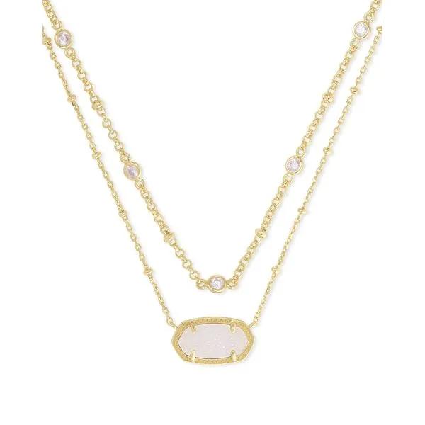 Kendra Scott Frames Elisa Multi Strand Necklace Gold Tone Ird Illusion Puckett's Fine Jewelry Benton, KY