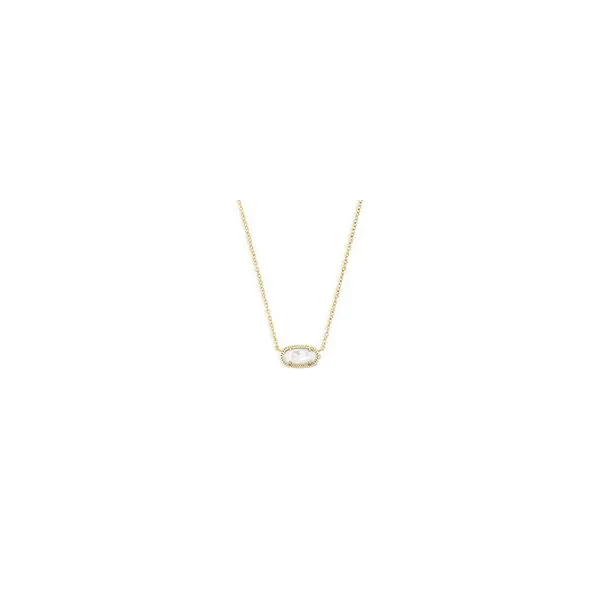 Kendra Scott Elisa Gold Tone Ivory MOP Fashion Necklace Puckett's Fine Jewelry Benton, KY