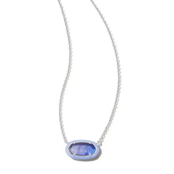 Kendra Scott Silver Tone Lavender Ombre Fashion Necklace Puckett's Fine Jewelry Benton, KY
