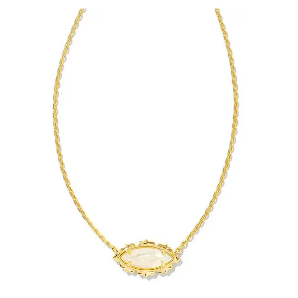 Kendra Scott Genevieve Gold Tone Ivory MOP Fashion Necklace Puckett's Fine Jewelry Benton, KY