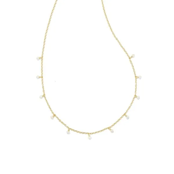 Kendra Scott Willa Pearl Strand Necklace, Gold Tone, White Pearl Puckett's Fine Jewelry Benton, KY