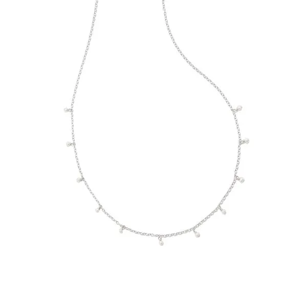 Kendra Scott Willa Pearl Strand Necklace, Rhod, White Pearl Puckett's Fine Jewelry Benton, KY
