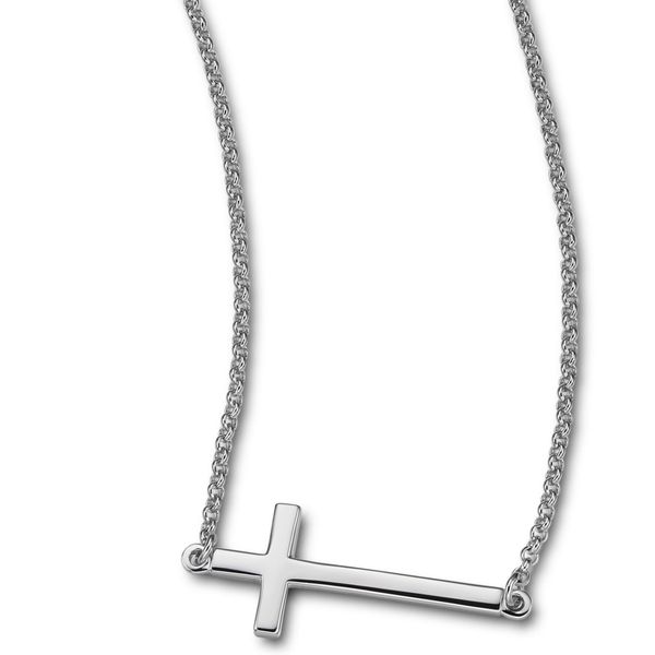 Elle Sterling Silver East/West Cross Necklace Puckett's Fine Jewelry Benton, KY