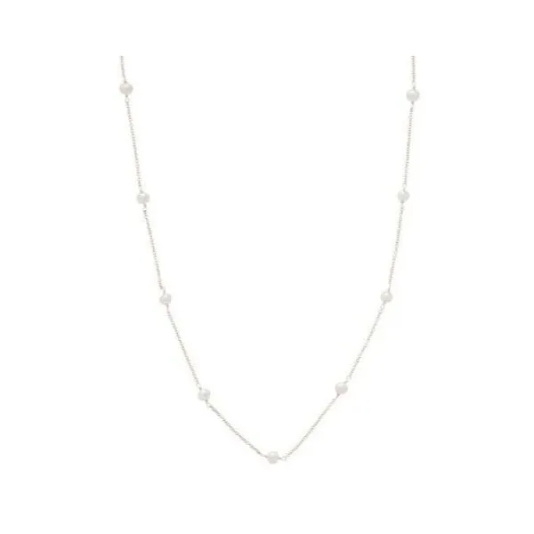E NEWTON 17" CHOKER SIMPLICITY CHAIN STERLING - 4MM PEARL Puckett's Fine Jewelry Benton, KY
