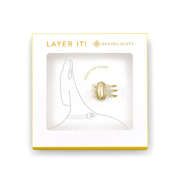 Kendra Scott Layer It Necklace Clasp-Gold Tone Fashion Necklace Puckett's Fine Jewelry Benton, KY