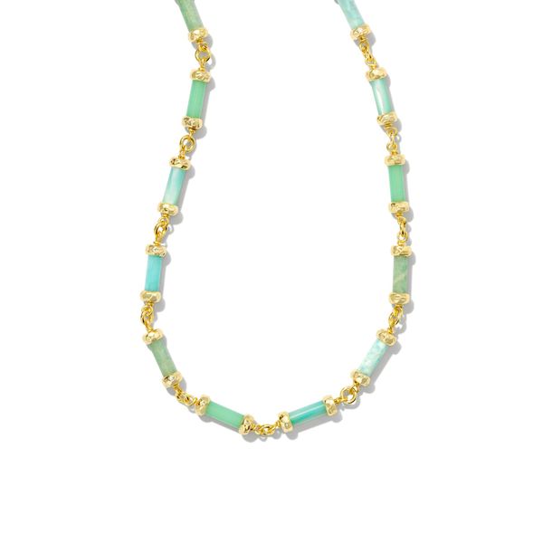 KENDRA SCOTT GIGI STRAND NECKLACE - GOLD WITH BLUE MIX Puckett's Fine Jewelry Benton, KY