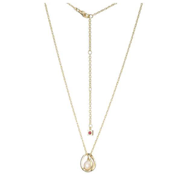 Elle Sterling Silver/Yellow Gold Plated Necklace Puckett's Fine Jewelry Benton, KY