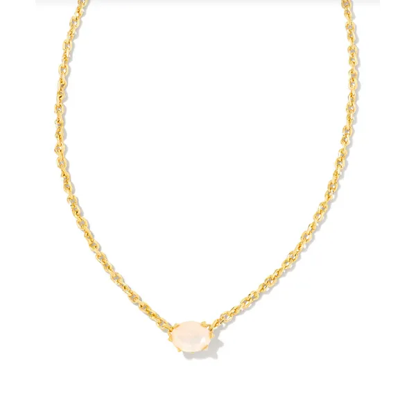 Kendra Scott Cailin Crystal Pendant Necklace; Gold Champagne Opal Crystal Puckett's Fine Jewelry Benton, KY