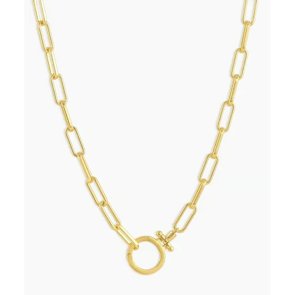Gorjana Parker Necklace, 18K Gold Plated, 18" Puckett's Fine Jewelry Benton, KY