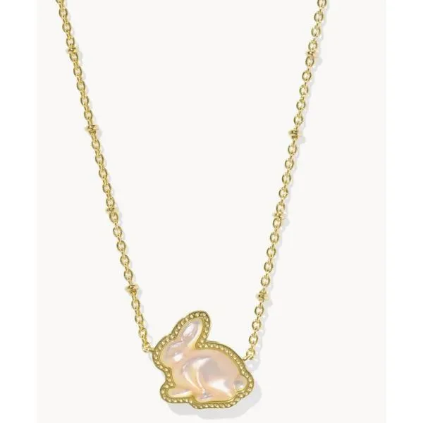 Kendra Scott Bunny Short Pendant/Necklace Gold Taupe Mother of Pearl Puckett's Fine Jewelry Benton, KY