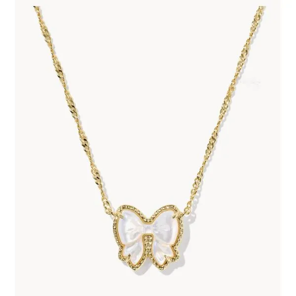 Kendra Scott Haley Bow Short Pendant Necklace Puckett's Fine Jewelry Benton, KY