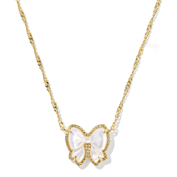 Kendra Scott Haley Bow Short Pendant Necklace Puckett's Fine Jewelry Benton, KY