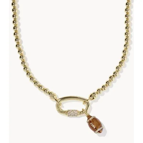 Kendra Scott Football Metal Strand Beaded Necklace Puckett's Fine Jewelry Benton, KY