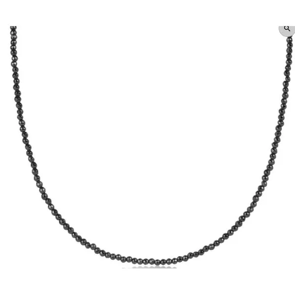 ENEWTON NECKLACE - 15" CHOKER SILVER FACETED HEMATITE 2MM BEAD Puckett's Fine Jewelry Benton, KY
