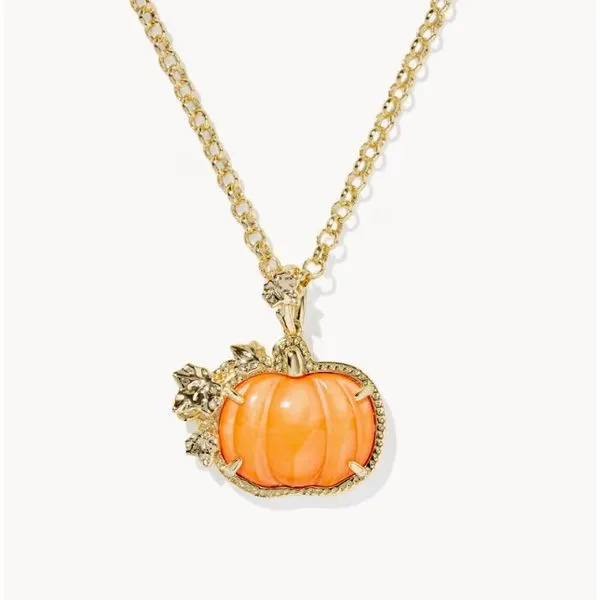 Kendra Scott Pumpkin Gold Long Pendant Necklace Puckett's Fine Jewelry Benton, KY