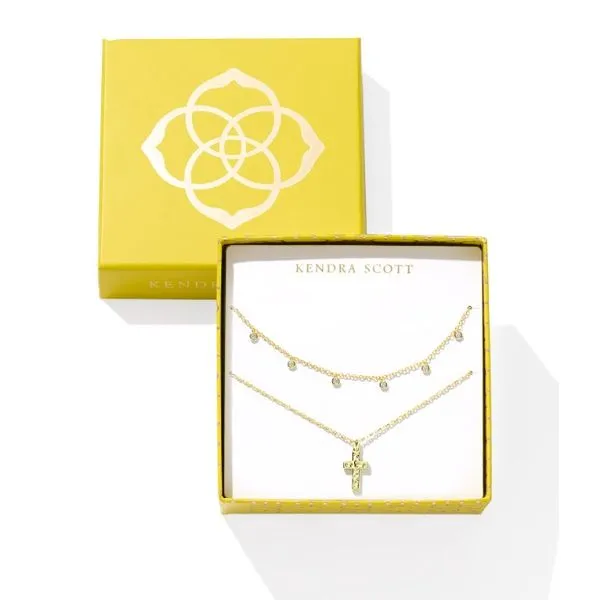 Kendra Scott Amelia Cross Necklace Gift Set Puckett's Fine Jewelry Benton, KY