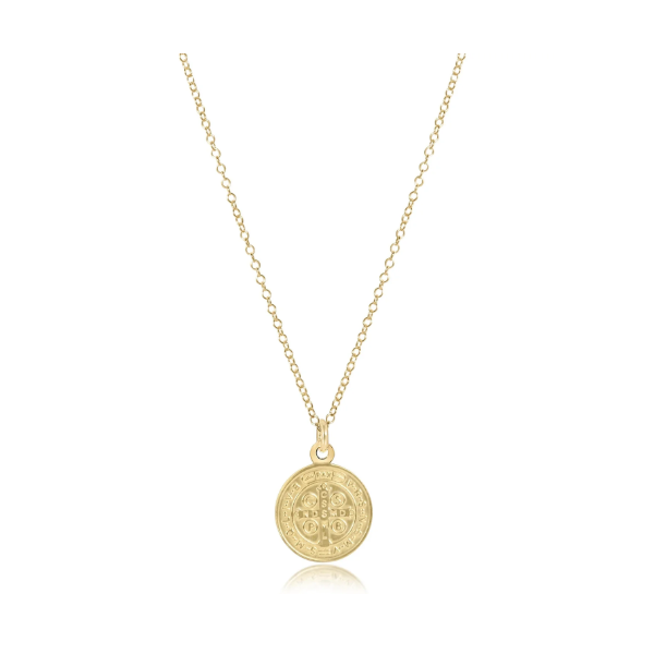 ENEWTON 16 NECKLACE GOLD - BLESSING GOLD DISC Puckett's Fine Jewelry Benton, KY