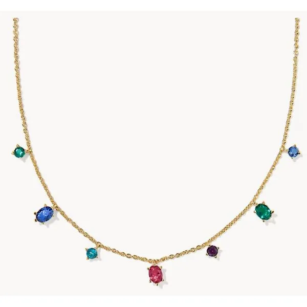 Kendra Scott Cailin Strand Necklace Gold Tone Multi Mix Puckett's Fine Jewelry Benton, KY