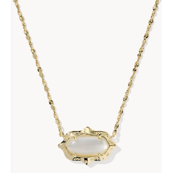 Kendra Scott Elisa Scallop Necklace Gold Natural Mother of Pearl Puckett's Fine Jewelry Benton, KY