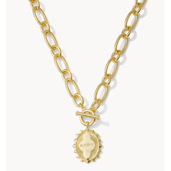 Kendra Scott Mama Link Chain Necklace, Gold Tone Puckett's Fine Jewelry Benton, KY